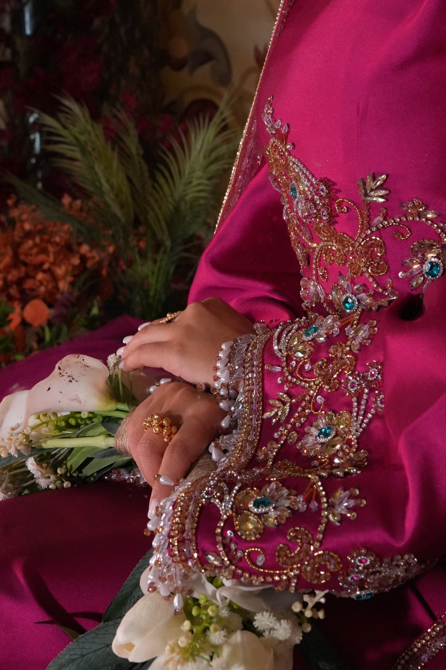 Royal Fuchsia Henna Dress