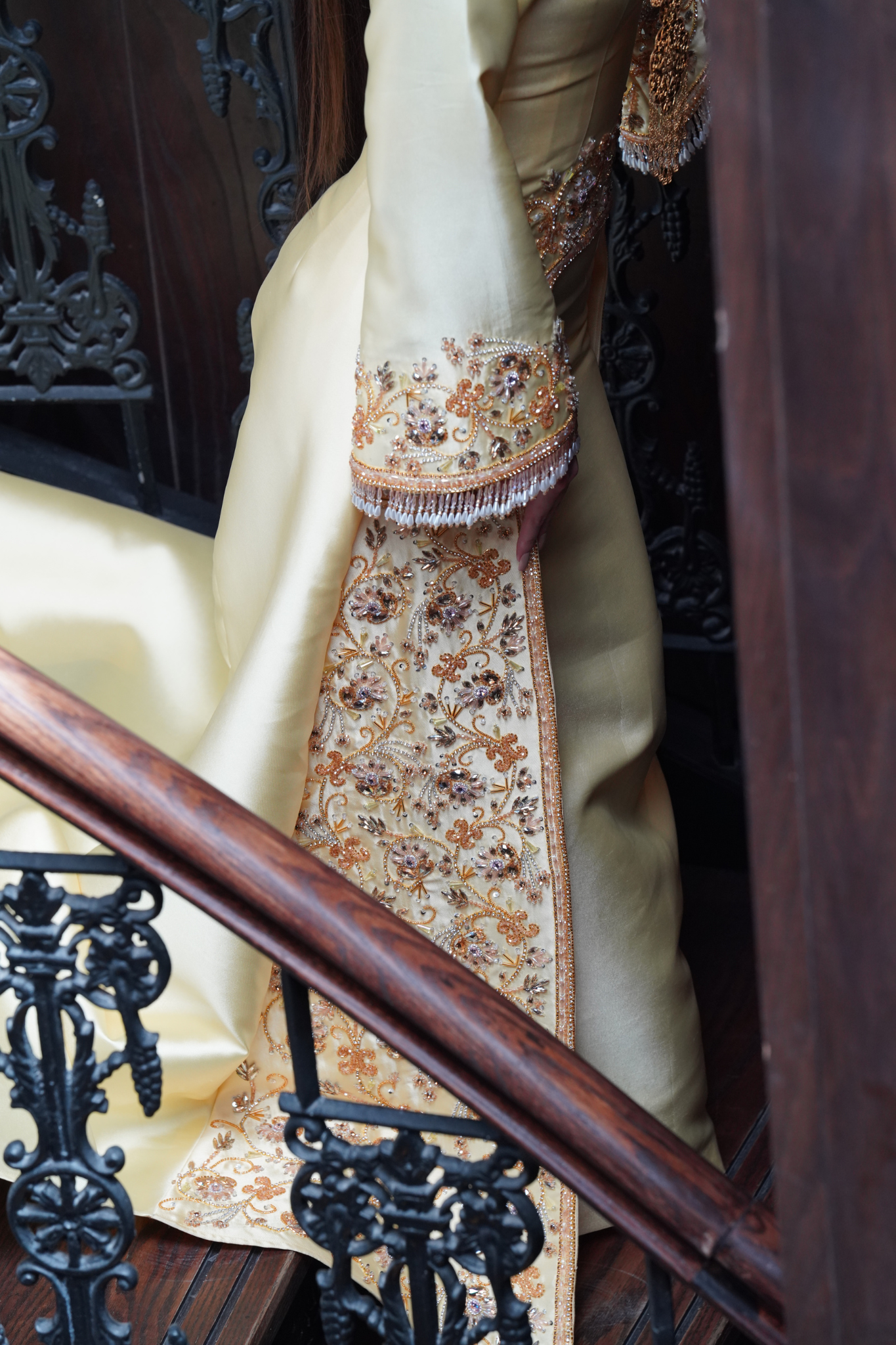 Royal Yellow Henna Gown – Without Veil