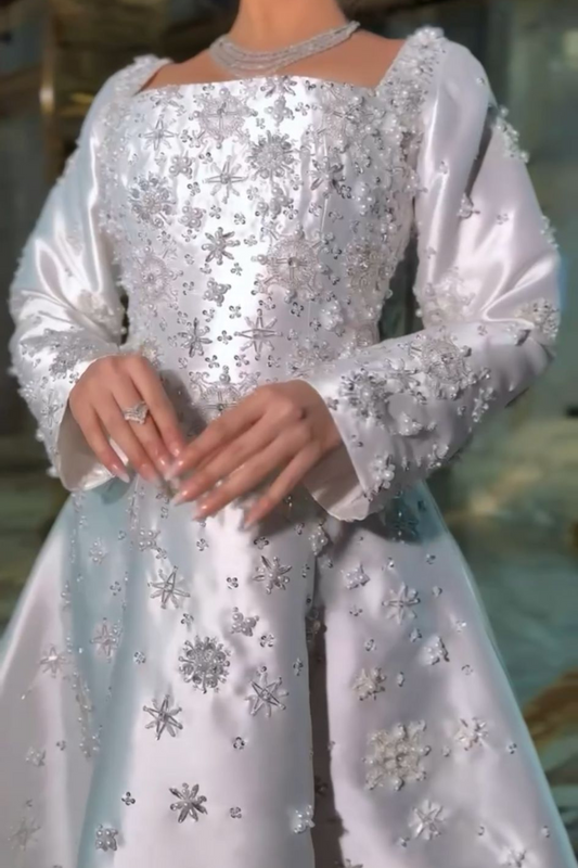 White Evening Dress