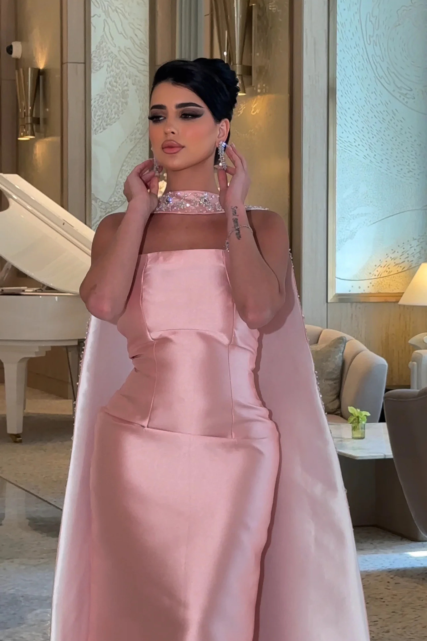 Embroidered Royal Pink Gown
