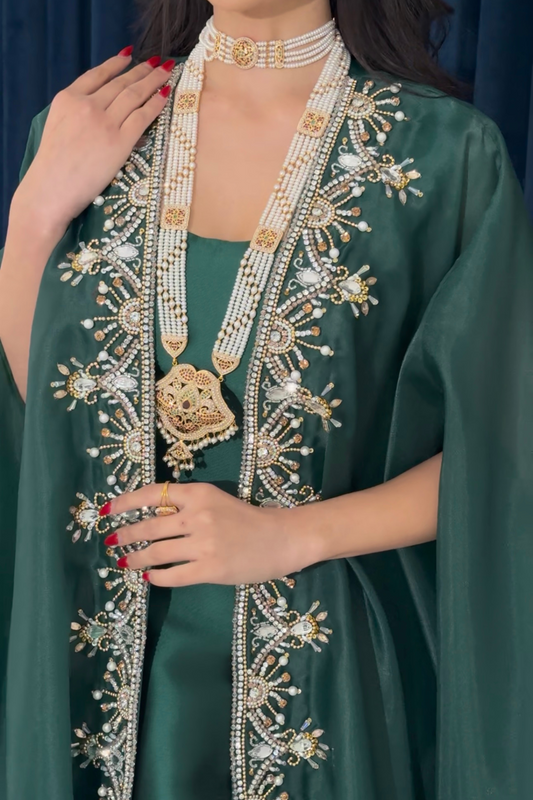 Two-Piece Green Dress