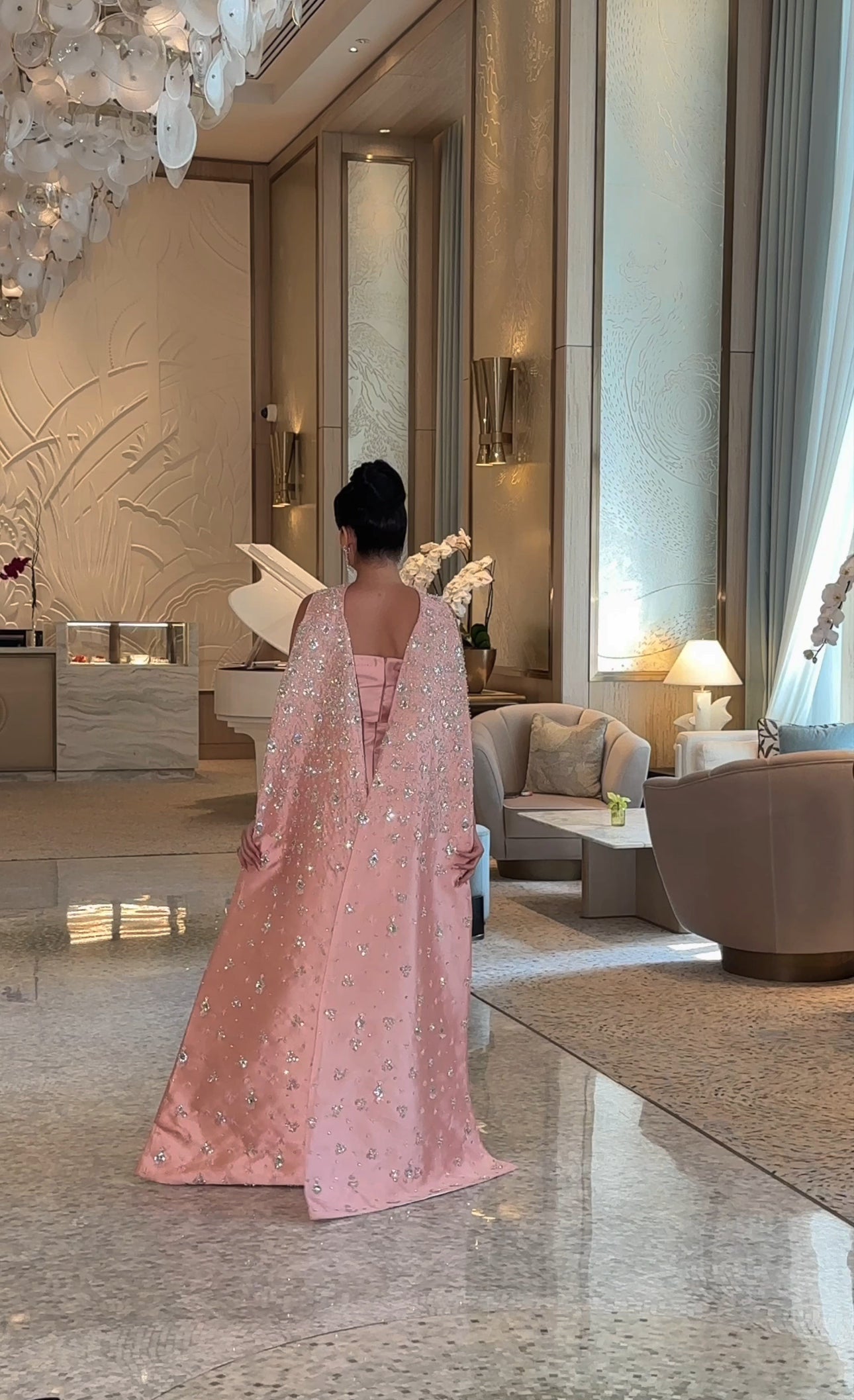 Embroidered Royal Pink Gown