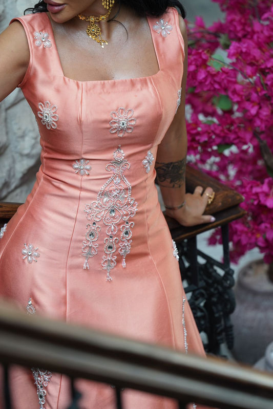 Orange Evening Dress